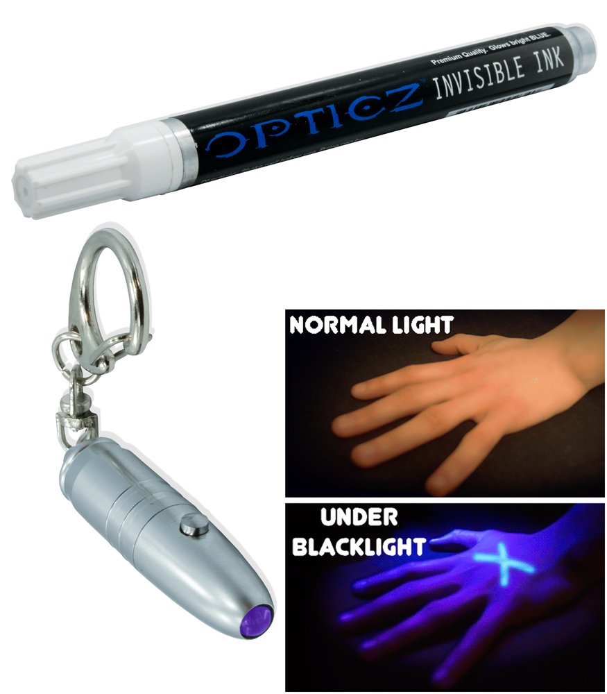 Opticz Blacklight Reactive Invisible Blue Ink All Purpose UV